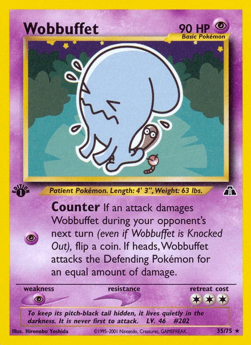 Wobbuffet (35/75) [Neo Discovery 1st Edition] - for just $3.90! 