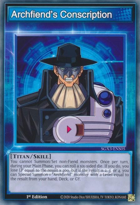 Archfiend's Conscription [SGX3-ENS05] Common - for just $0.10! 