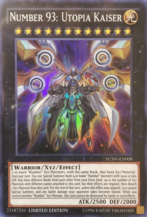 Number 93: Utopia Kaiser [YCSW-EN009] Super Rare - for just $108.40! 