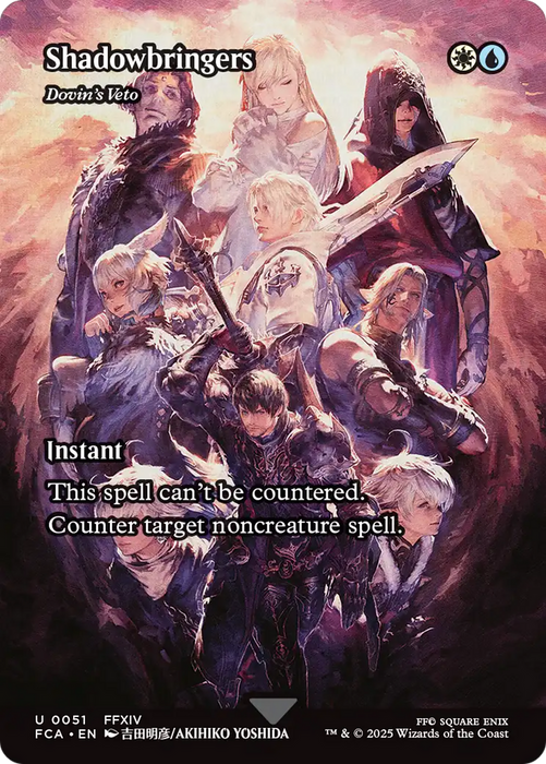 Dovin's Veto (FCA-051) - FINAL FANTASY: Through the Ages / Shadowbringers (Borderless) Foil - for just $1.31! 