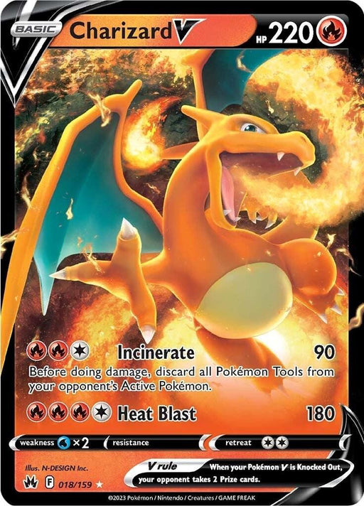 Charizard V (018/159) [Sword & Shield: Crown Zenith] - for just $4.45! 