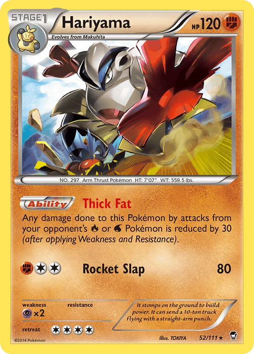 Hariyama (52/111) [XY: Furious Fists] - for just $0.15! 
