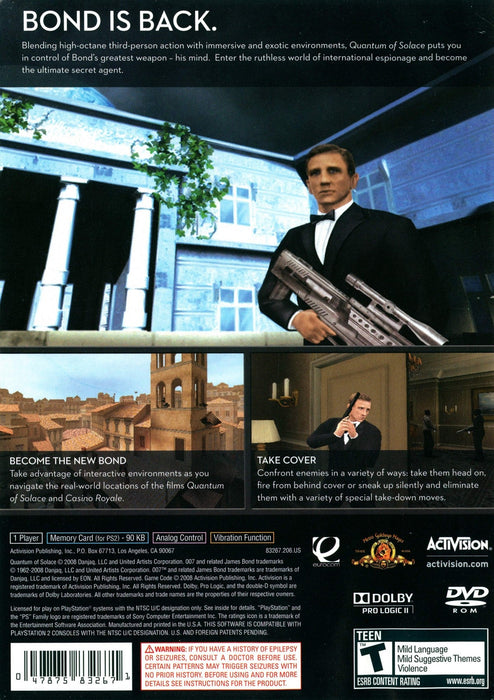 007: Quantum of Solace – PlayStation 2 (PS2) - for just $10.99! 