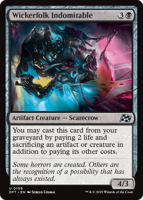 Wickerfolk Indomitable (DFT-109) - Aetherdrift - for just $0.04! 
