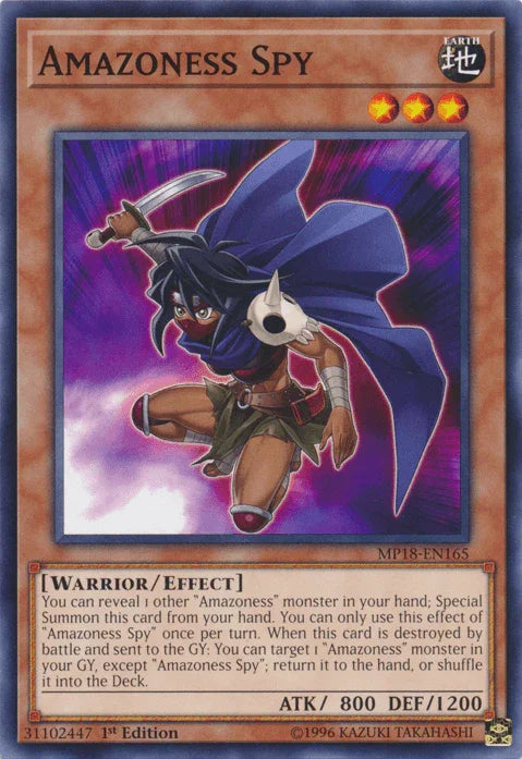 Amazoness Spy [MP18-EN165] Common - for just $0.15! 