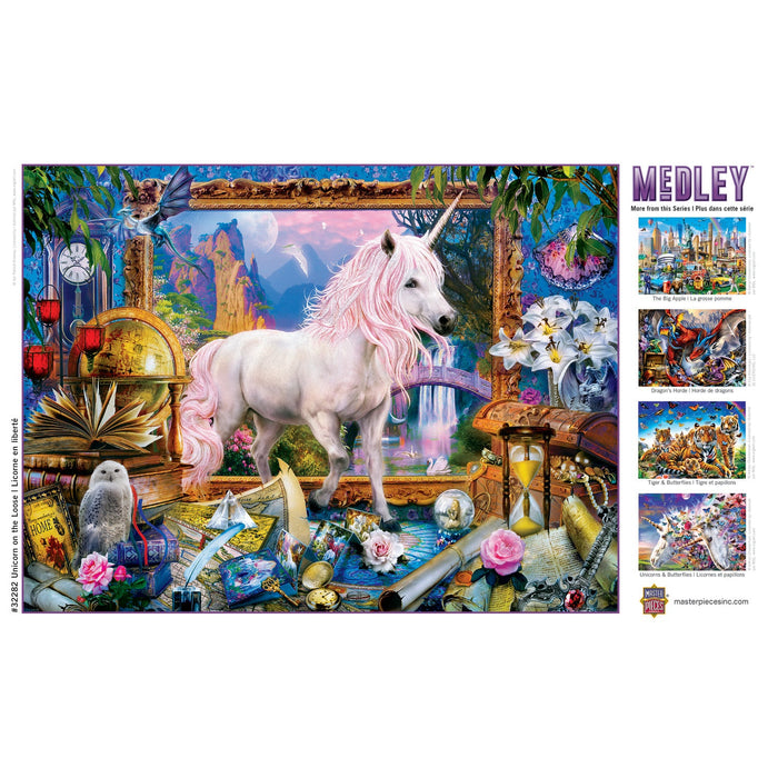 Medley - Unicorn on the Loose 300 Piece EZ Grip Jigsaw Puzzle - Just $14.99! Shop now at Retro Gaming of Denver