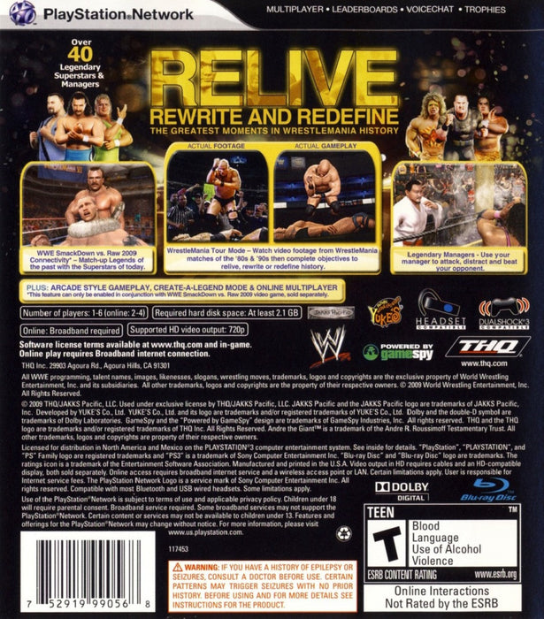 WWE Legends of WrestleMania – PlayStation 3 (PS3) - for just $10.99! 