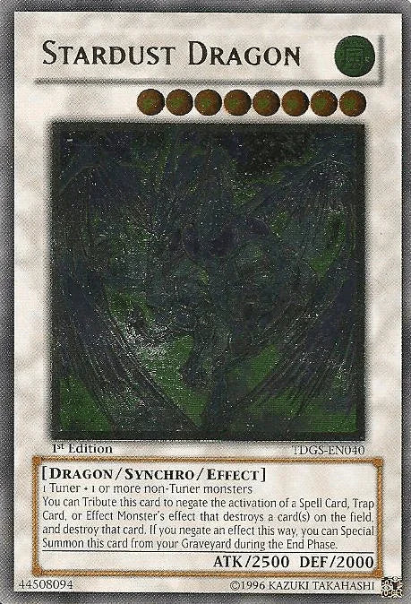 Stardust Dragon [TDGS-EN040] Ultimate Rare - for just $95.20! 