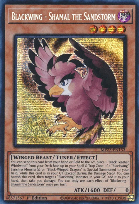 Blackwing - Shamal the Sandstorm [MP23-EN153] Prismatic Secret Rare - for just $0.20! 