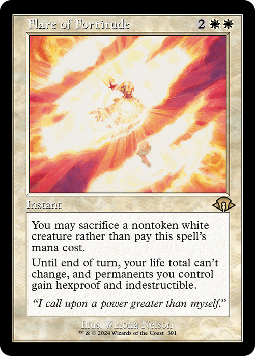 Flare of Fortitude (Retro Frame) (MH3-391) - Modern Horizons 3 - for just $1.39! 
