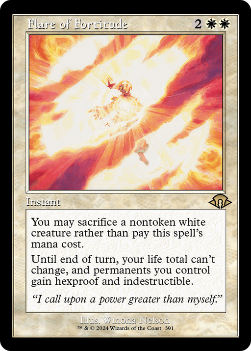 Flare of Fortitude (Retro Frame) (MH3-391) - Modern Horizons 3 - for just $1.21! 