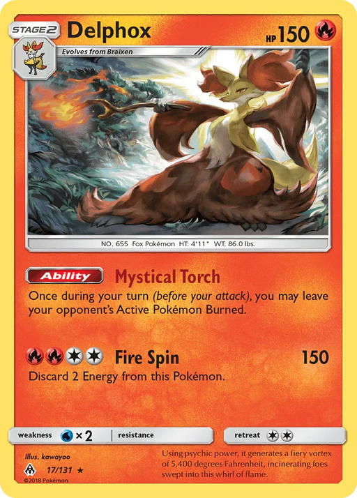 Delphox (17/131) [Sun & Moon: Forbidden Light] - for just $0.60! 
