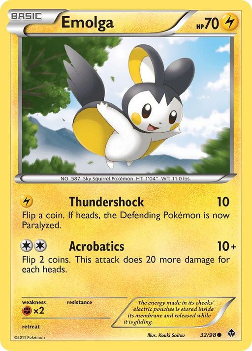 Emolga (32/98) [Black & White: Emerging Powers] - for just $0.25! 