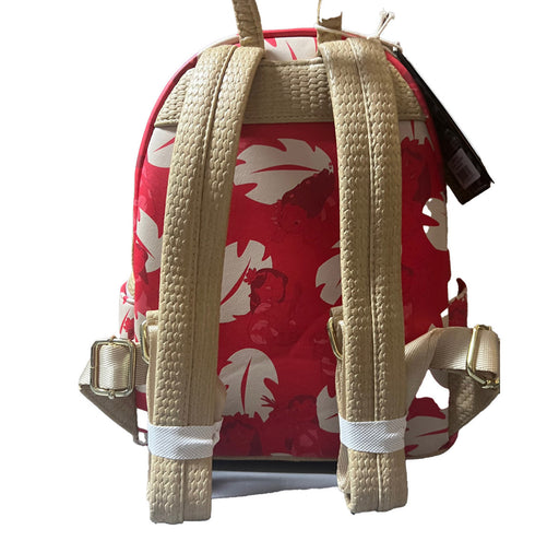 Loungefly Disney Lilo & Stitch Mini Backpack Floral Print Red - for just $75! 