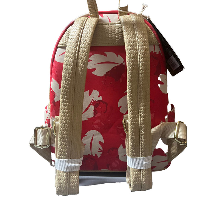 Loungefly Disney Lilo & Stitch Mini Backpack Floral Print Red - for just $75! 
