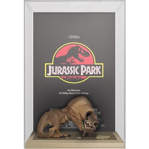 Funko Pop! Jurassic Park Tyrannosaurus Rex Velociraptor Movie Poster with Case - Just $49.20! Shop now at Retro Gaming of Denver