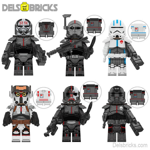 The Bad Batch Set of 6 Star Wars Minifigures Lego-Compatible Minifigures - Premium Lego Star Wars Minifigures - Just $17.99! Shop now at Retro Gaming of Denver