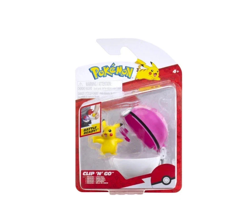 Pokemon Clip 'N' Go Battle Figure [Pikachu Love Ball] – Figure - for just $19.99! 