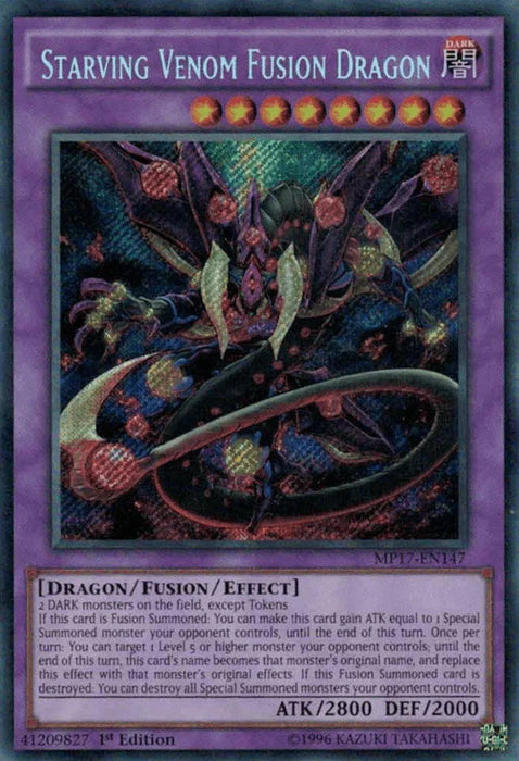 Starving Venom Fusion Dragon [MP17-EN147] Secret Rare - for just $1.25! 