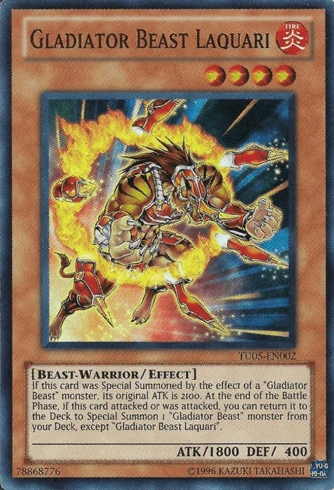 Gladiator Beast Laquari [TU05-EN002] Super Rare - for just $13.20! 