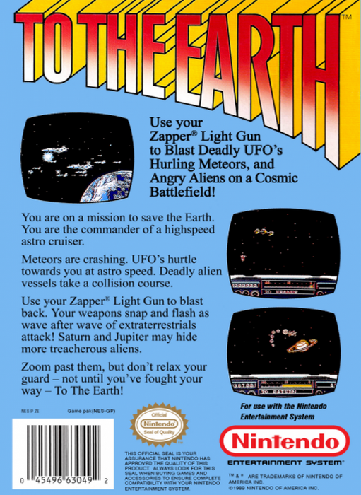 To the Earth – Nintendo Entertainment System (NES) - for just $6.99! 