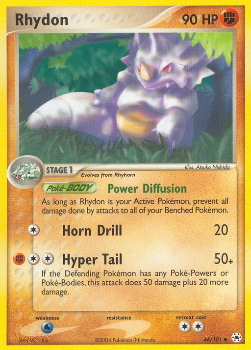 Rhydon (46/101) [EX: Hidden Legends] - Just $0.35! Shop now at Retro Gaming of Denver