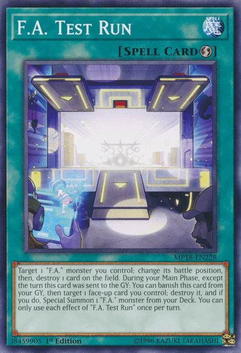 F.A. Test Run [MP18-EN228] Common - for just $0.10! 