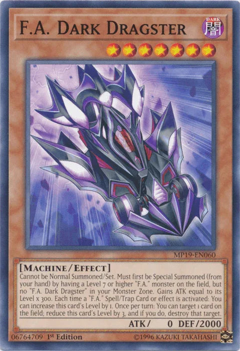 F.A. Dark Dragster [MP19-EN060] Common - for just $0.10! 