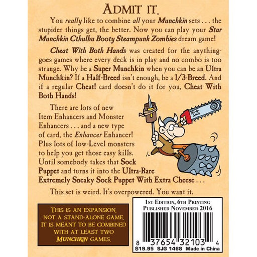 Munchkin 7: Cheat With Both Hands - for just $19.99! 