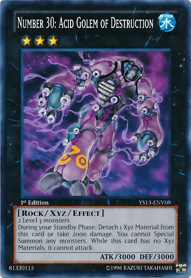 Number 30: Acid Golem of Destruction [YS13-ENV09] Common - for just $0.25! 