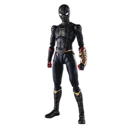 Bandai Spider-Man No Way Home Spider-Man Black & Gold S.H.Figuarts Action Figure - Premium Action & Toy Figures - Just $107.82! Shop now at Retro Gaming of Denver