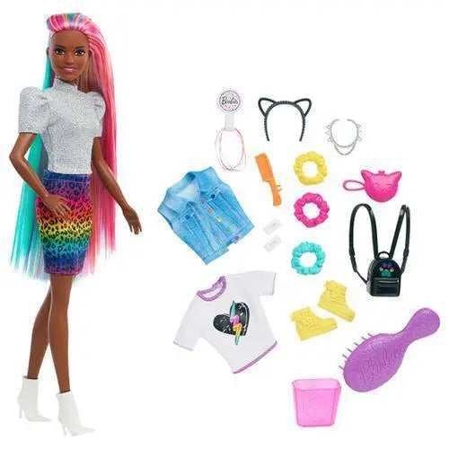 Barbie Leopard Rainbow Hair Doll #2 - for just $27.67! 