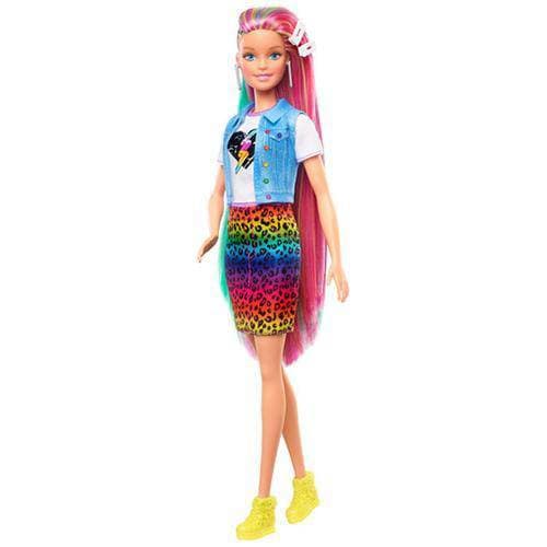 Barbie Leopard Rainbow Hair Doll - Just $26.47! Shop now at Retro Gaming of Denver