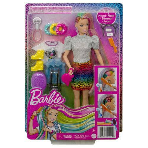 Barbie Leopard Rainbow Hair Doll - Just $26.47! Shop now at Retro Gaming of Denver