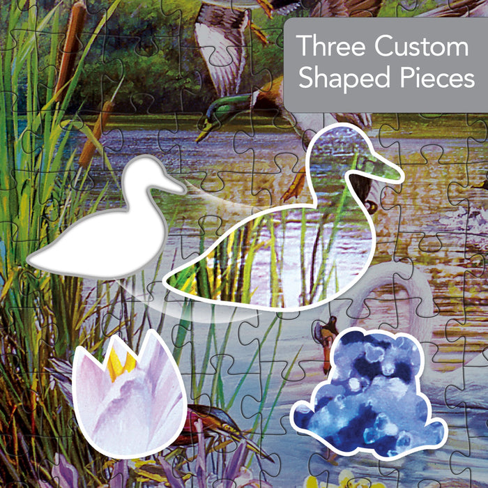 Shapes - Woodland Ducks 500 Piece Jigsaw Puzzle - Just $14.99! Shop now at Retro Gaming of Denver