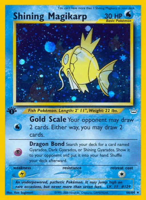 Shining Magikarp (66/64) [Neo Revelation 1st Edition] - for just $219.60! 