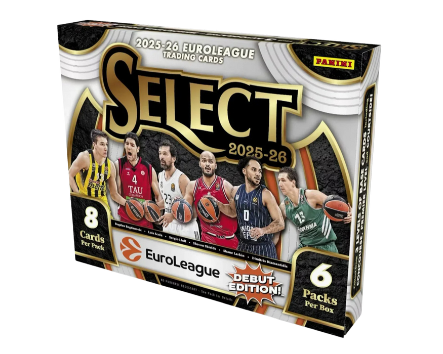 2025-26 Panini Select EuroLeague Basketball - Hobby Box - for just $140! 