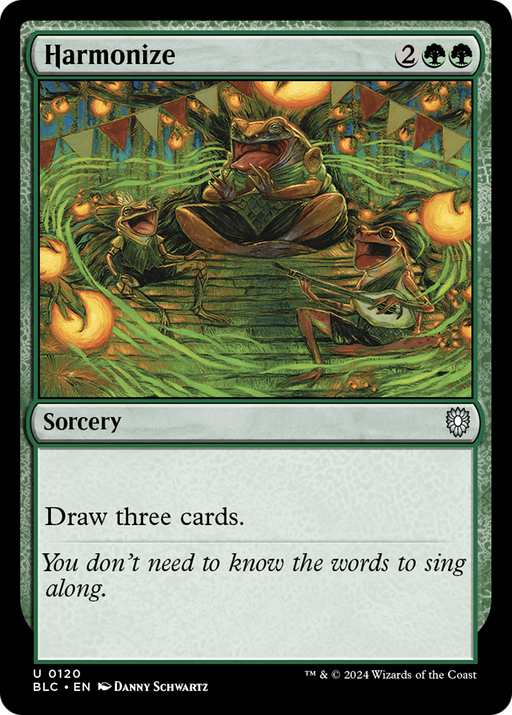 Harmonize (BLC-120) - Bloomburrow Commander - for just $0.10! 