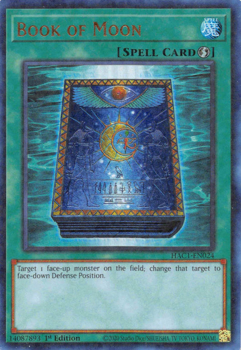 Book of Moon (Duel Terminal) [HAC1-EN024] Parallel Rare - for just $0.15! 
