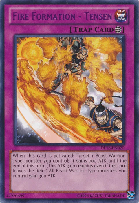 Fire Formation - Tensen (Purple) [DL18-EN020] Rare - for just $1.20! 