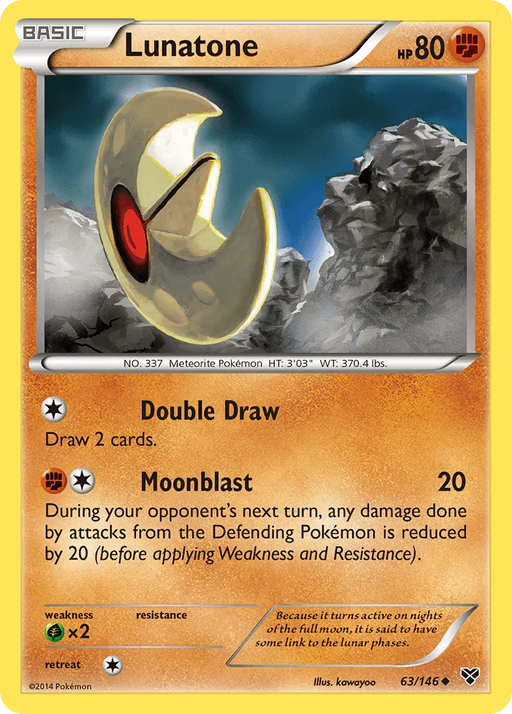 Lunatone (63/146) [XY: Base Set] - for just $0.15! 