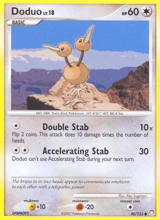 Doduo (80/123) [Diamond & Pearl: Mysterious Treasures] - for just $0.15! 