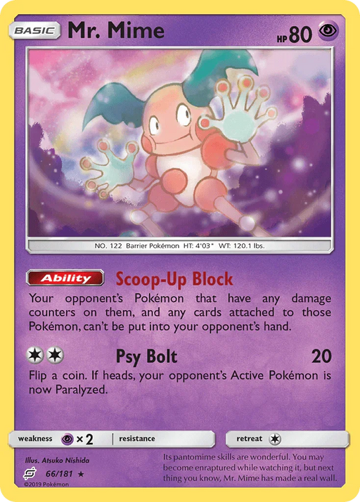 Mr. Mime (66/181) [Sun & Moon: Team Up] - for just $0.20! 