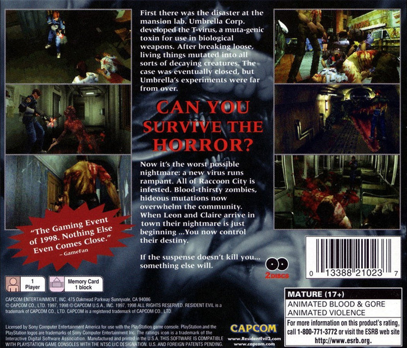 Resident Evil 2 – PlayStation 1 (PS1) - for just $49.99! 