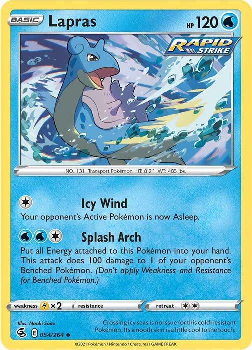 Lapras (054/264) [Sword & Shield: Fusion Strike] - for just $0.10! 