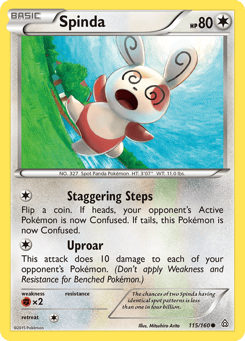 Spinda (115/160) [XY: Primal Clash] - for just $0.10! 