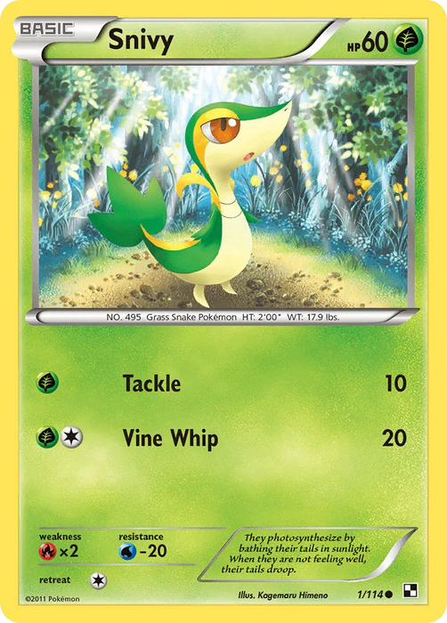 Snivy (1/114) [Black & White: Base Set] - for just $0.15! 