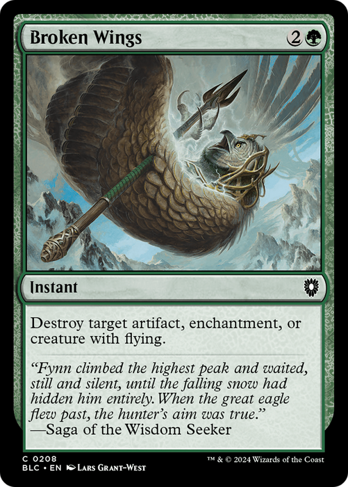 Broken Wings (BLC-208) - Bloomburrow Commander - for just $0.02! 