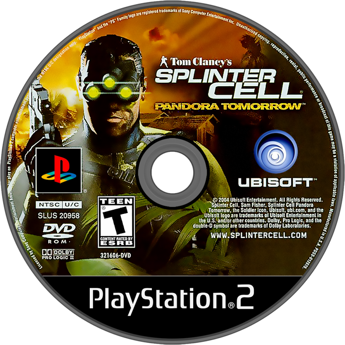 Tom Clancy's Splinter Cell: Pandora Tomorrow – PlayStation 2 (PS2) - for just $0! 