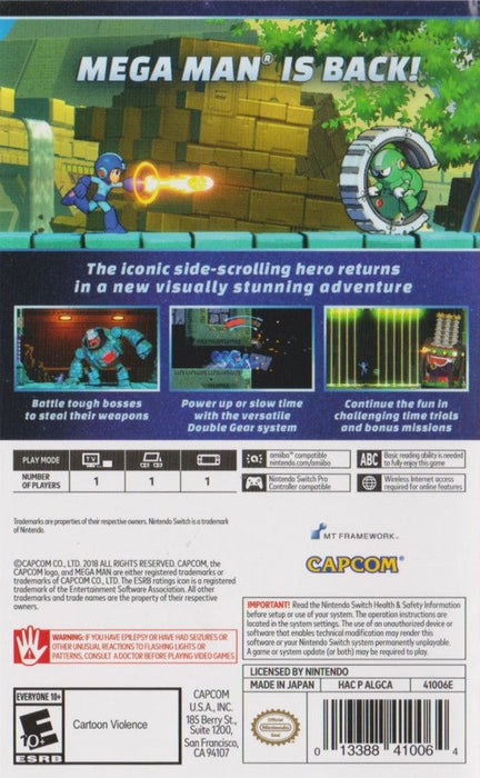 Mega Man 11 – Nintendo Switch (NS) - for just $16.99! 